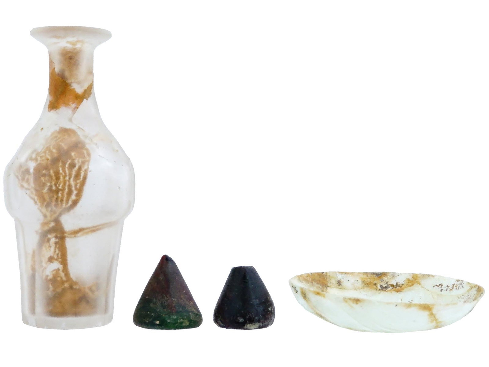 ANCIENT ISLAMIC AND ROMAN ROCK CRYSTAL AND GLASS ITEMS (1 of 9)