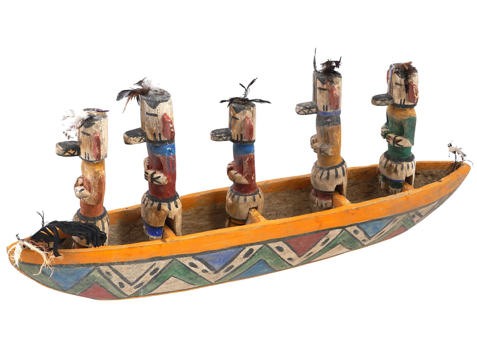 ANTIQUE NATIVE AMERICAN HOPI KACHINA WOODEN DOLLS (1 of 6)