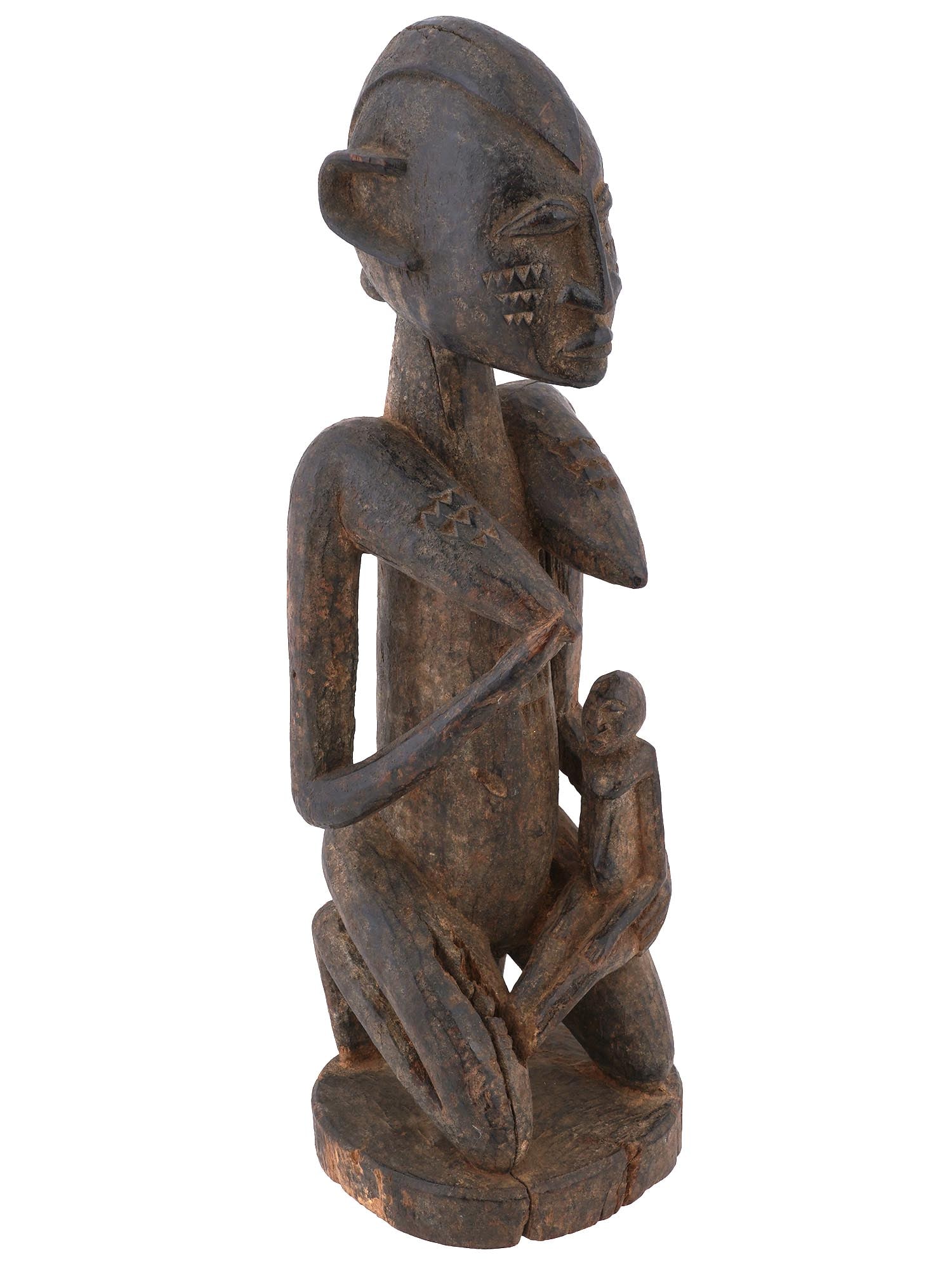 WEST AFRICAN MALI DOGON HAND CARVED WOOD FIGURE (1 of 7)