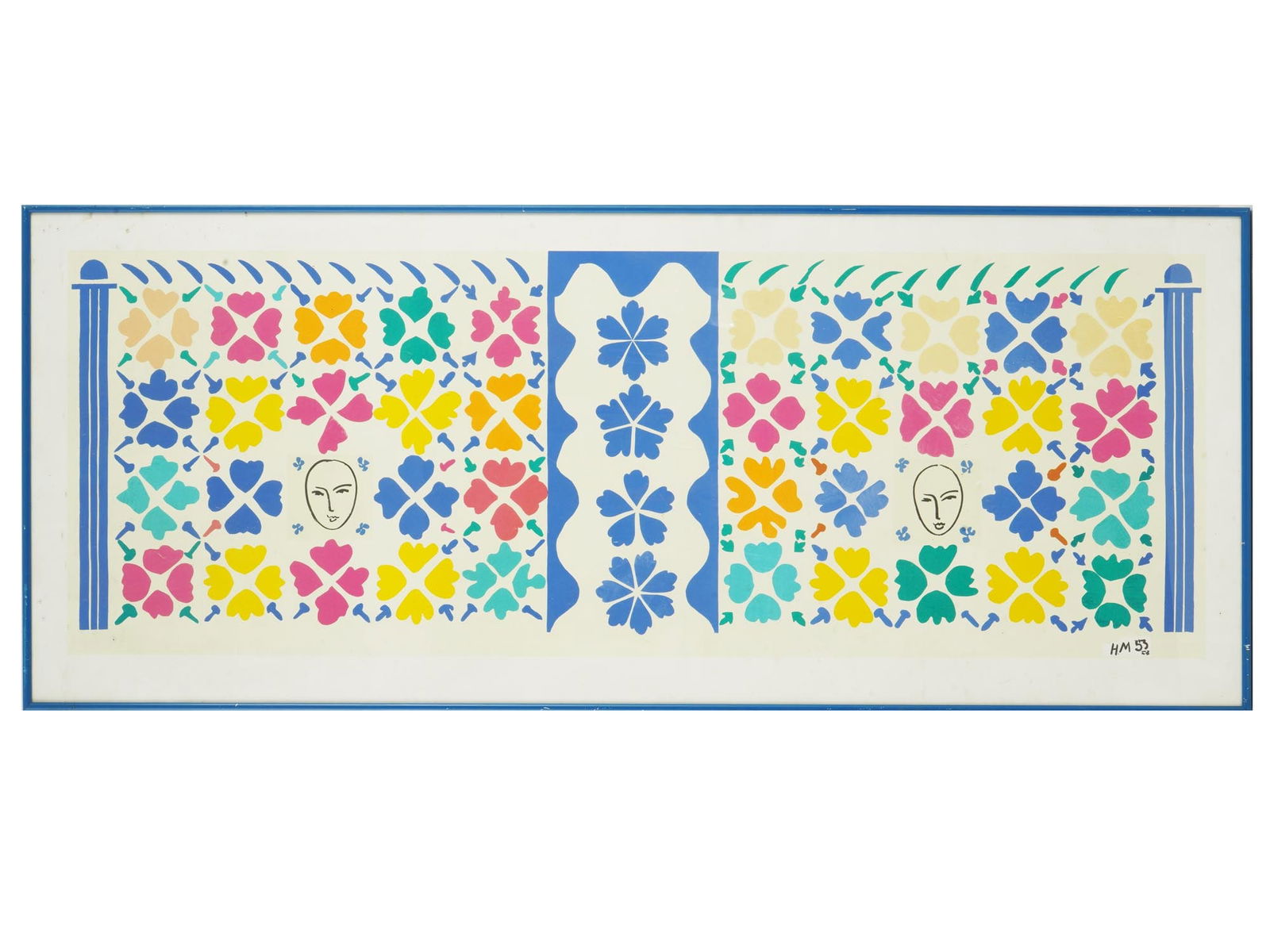 FRENCH COLOR LITHOGRAPH AFTER HENRI MATISSE FRAMED (1 of 4)