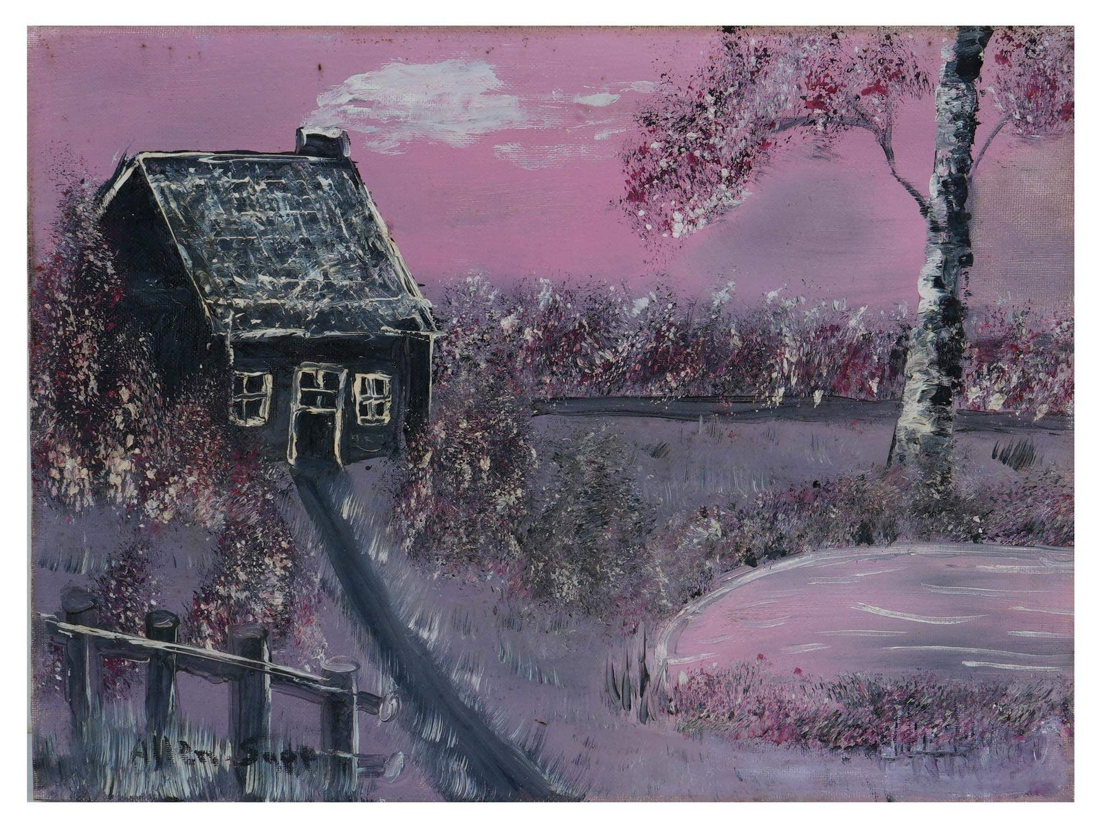 ALLEN SAPP CANADIAN LANDSCAPE ACRYLIC PAINTING (1 of 8)