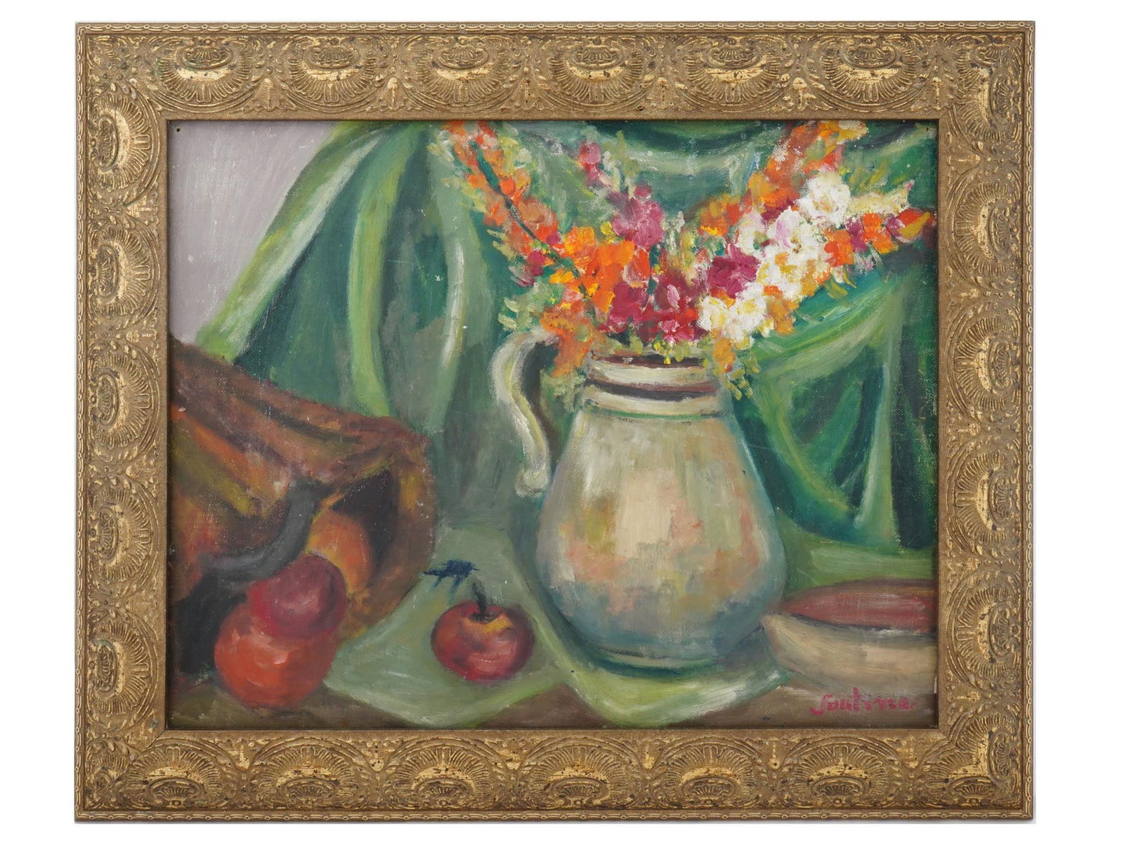 EXPRESSIONIST OIL PAINTING IN MANNER OF CHAIM SOUTINE (1 of 4)