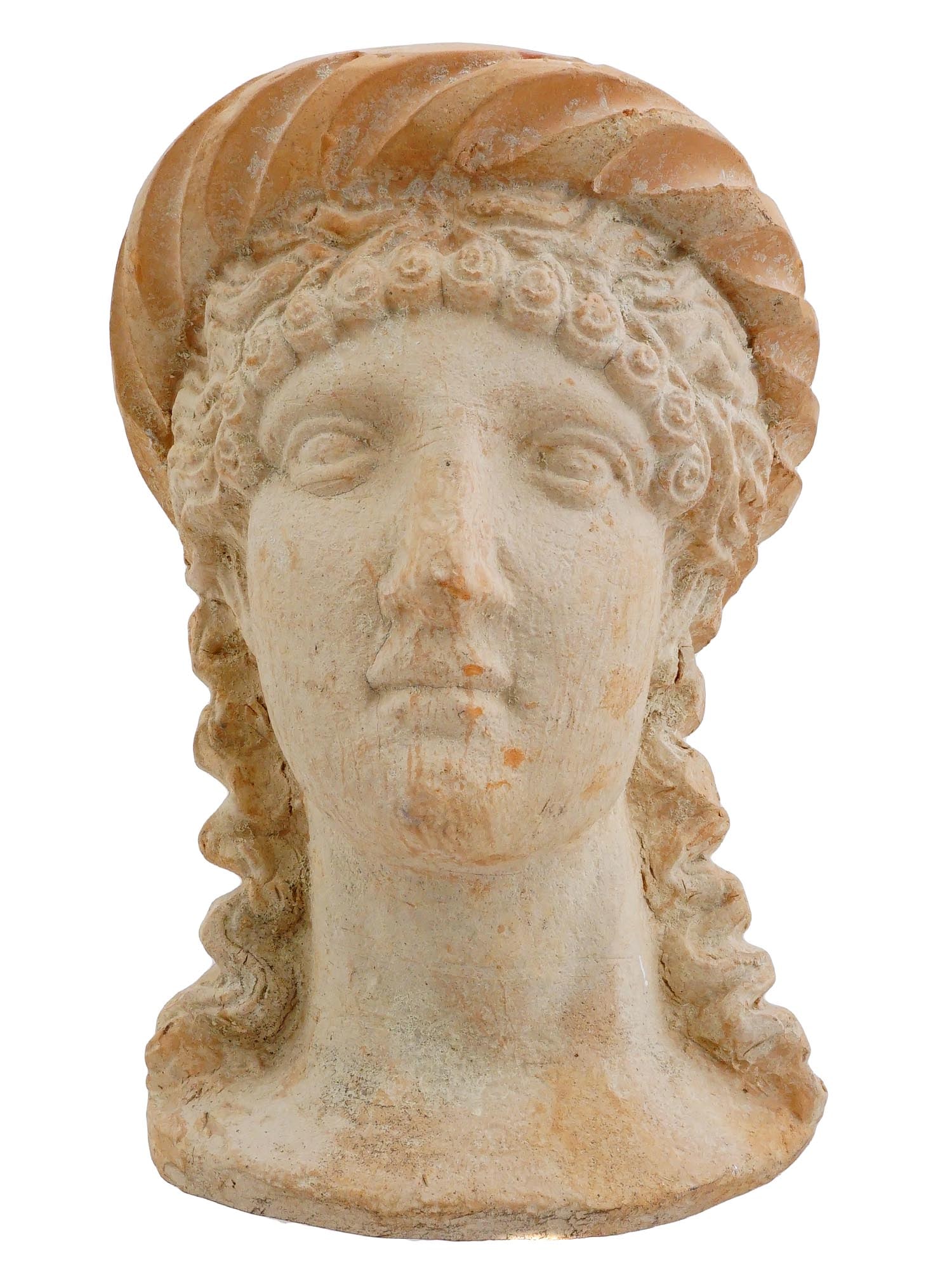ROMAN MANNER TERRACOTTA BUST OF WOMAN (1 of 9)