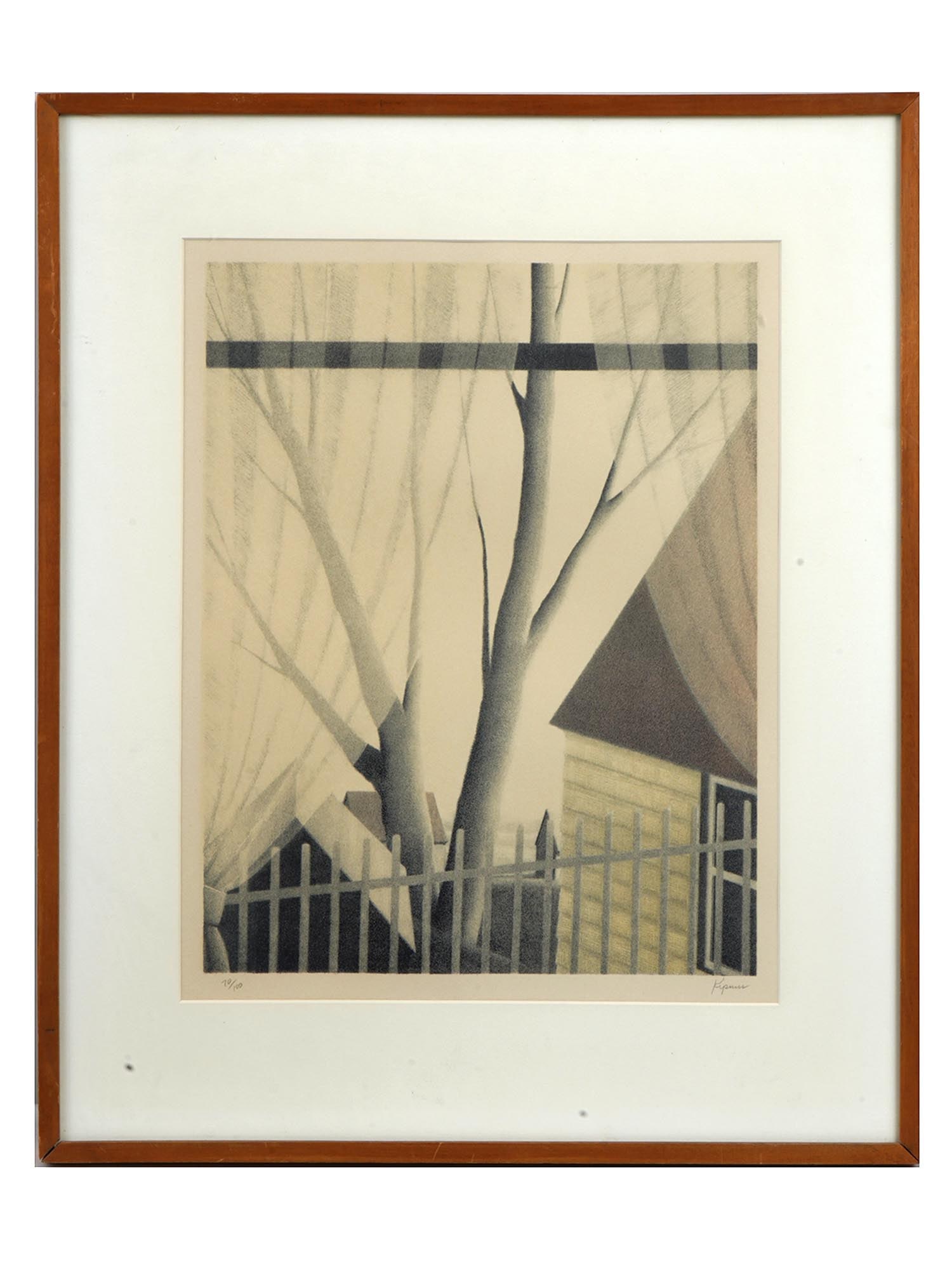 ROBERT KIPNISS AMERICAN LANDSCAPE COLOR LITHOGRAPH (1 of 5)