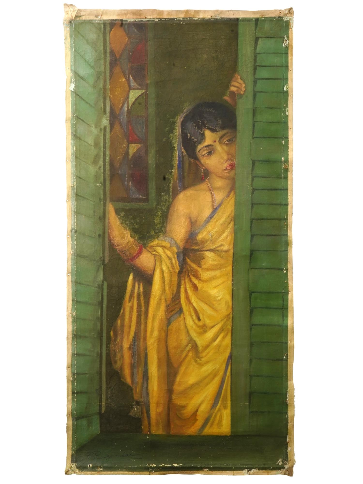 HEMENDRANATH MAZUMDAR INDIAN PORTRAIT OIL PAINTING (1 of 8)