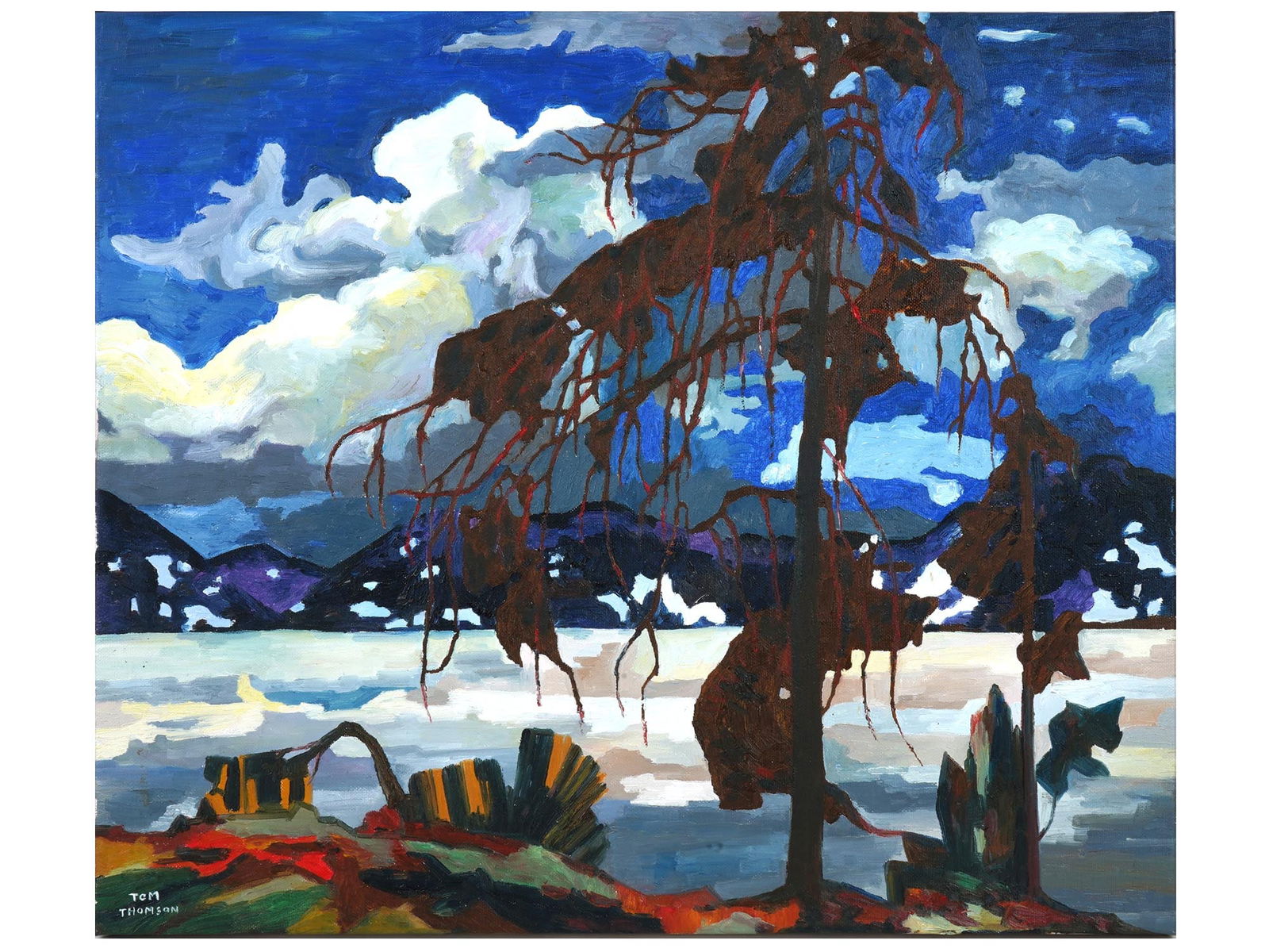 AFTER TOM THOMSON CANADIAN LANDSCAPE OIL PAINTING (1 of 4)