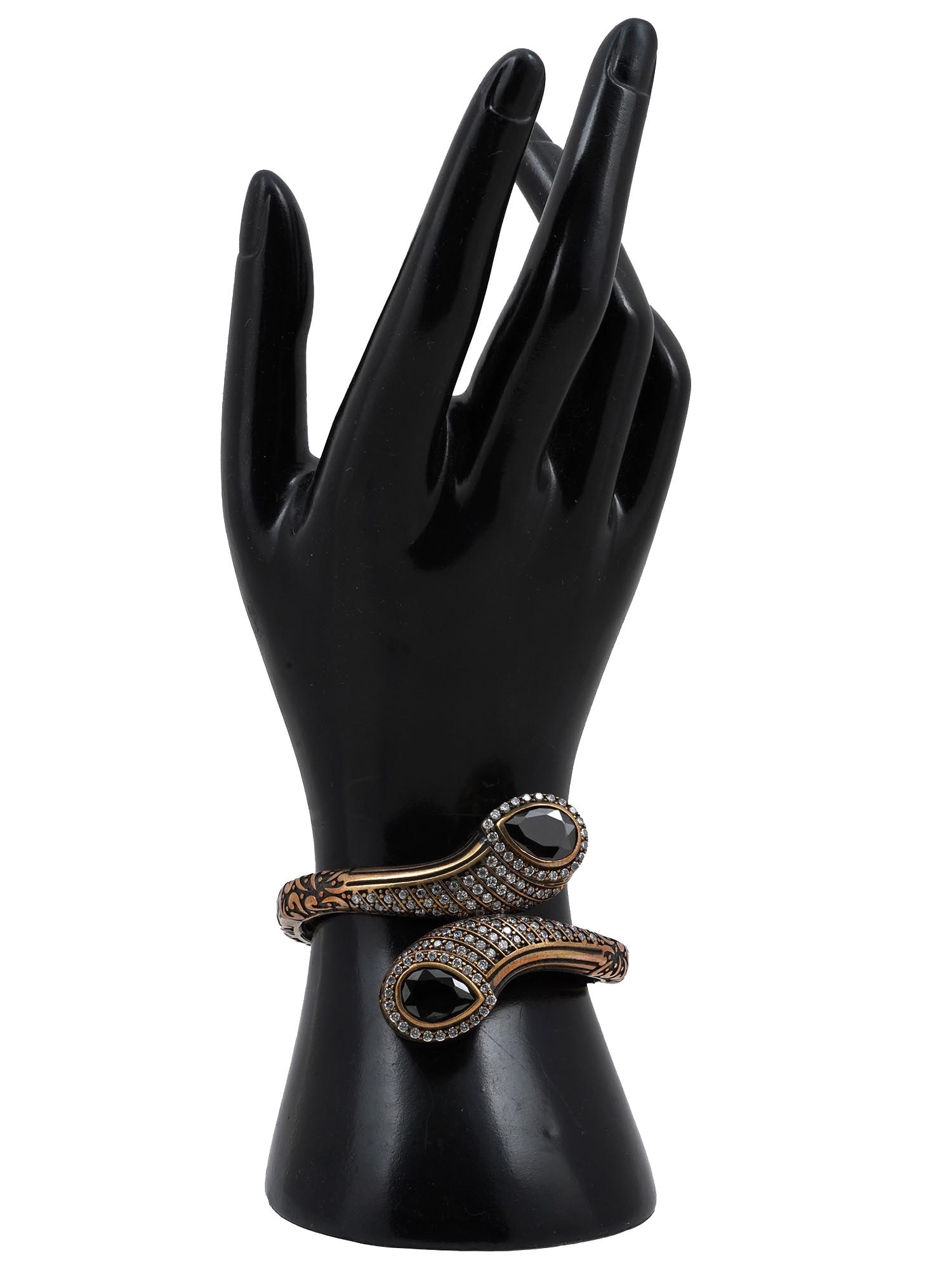 VINTAGE LADIES SNAKE COSTUME JEWELRY CUFF BRACELET (1 of 5)