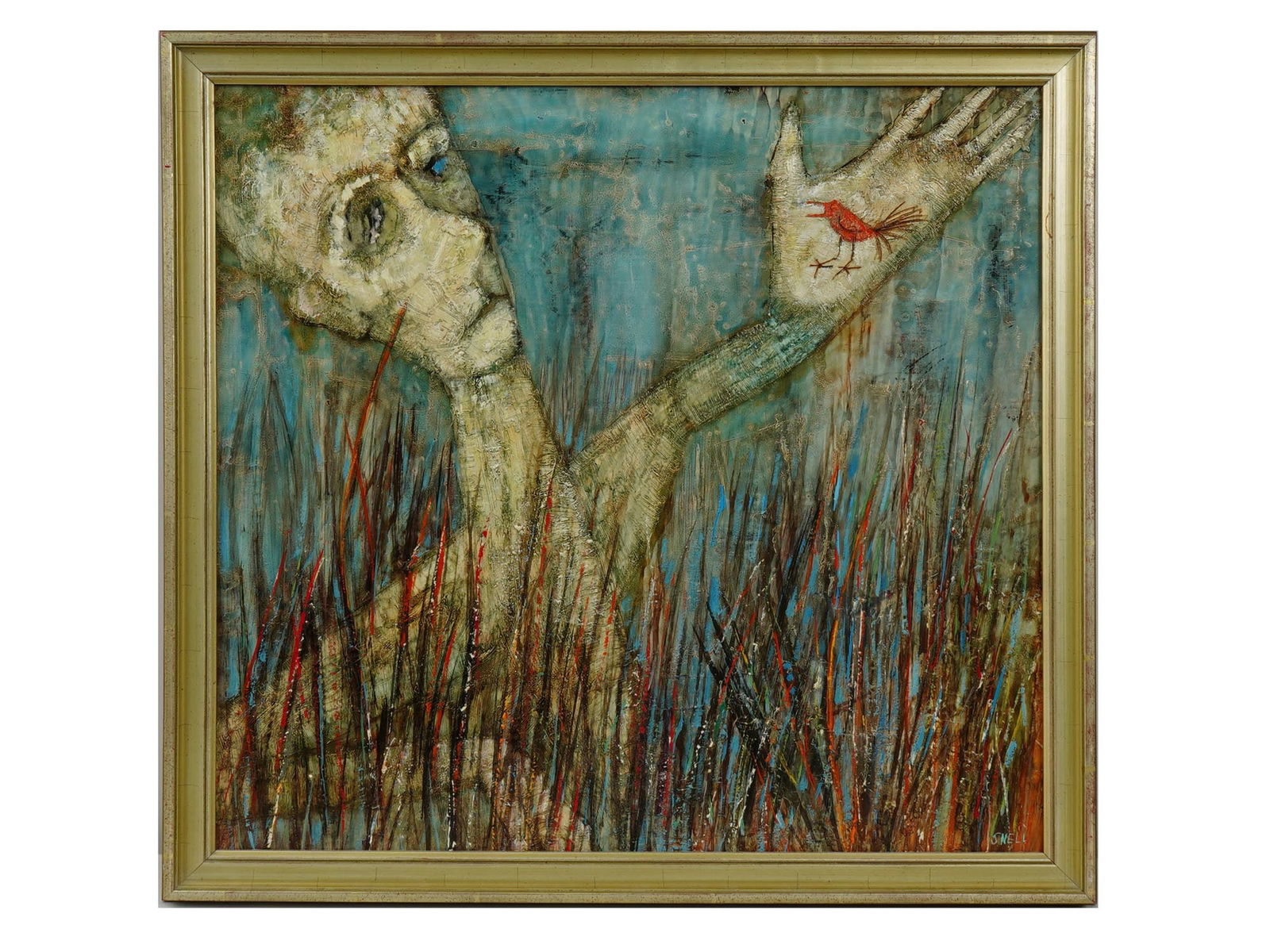 AMERICAN ABSTRACT FIGURE PAINTING BY DON SNELL (1 of 4)