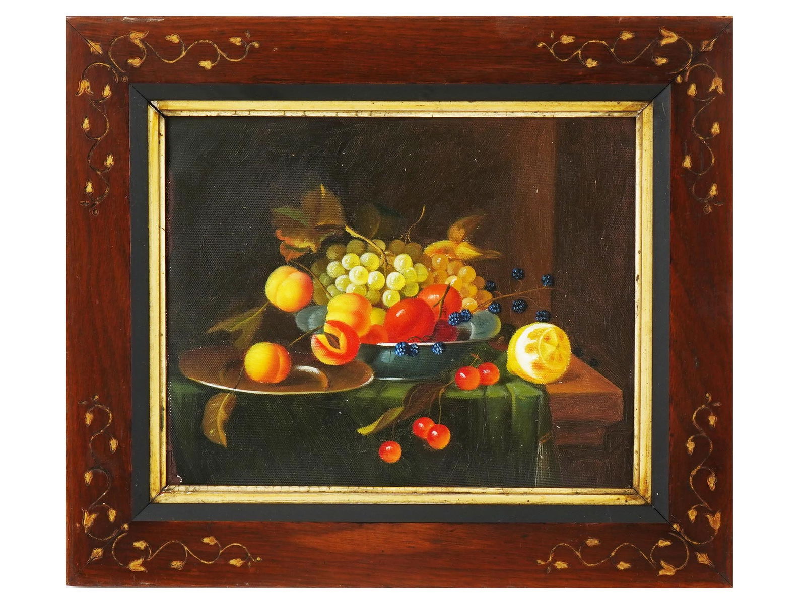 MID CENTURY OIL PAINTING STILL LIFE COMPOSITION (1 of 3)