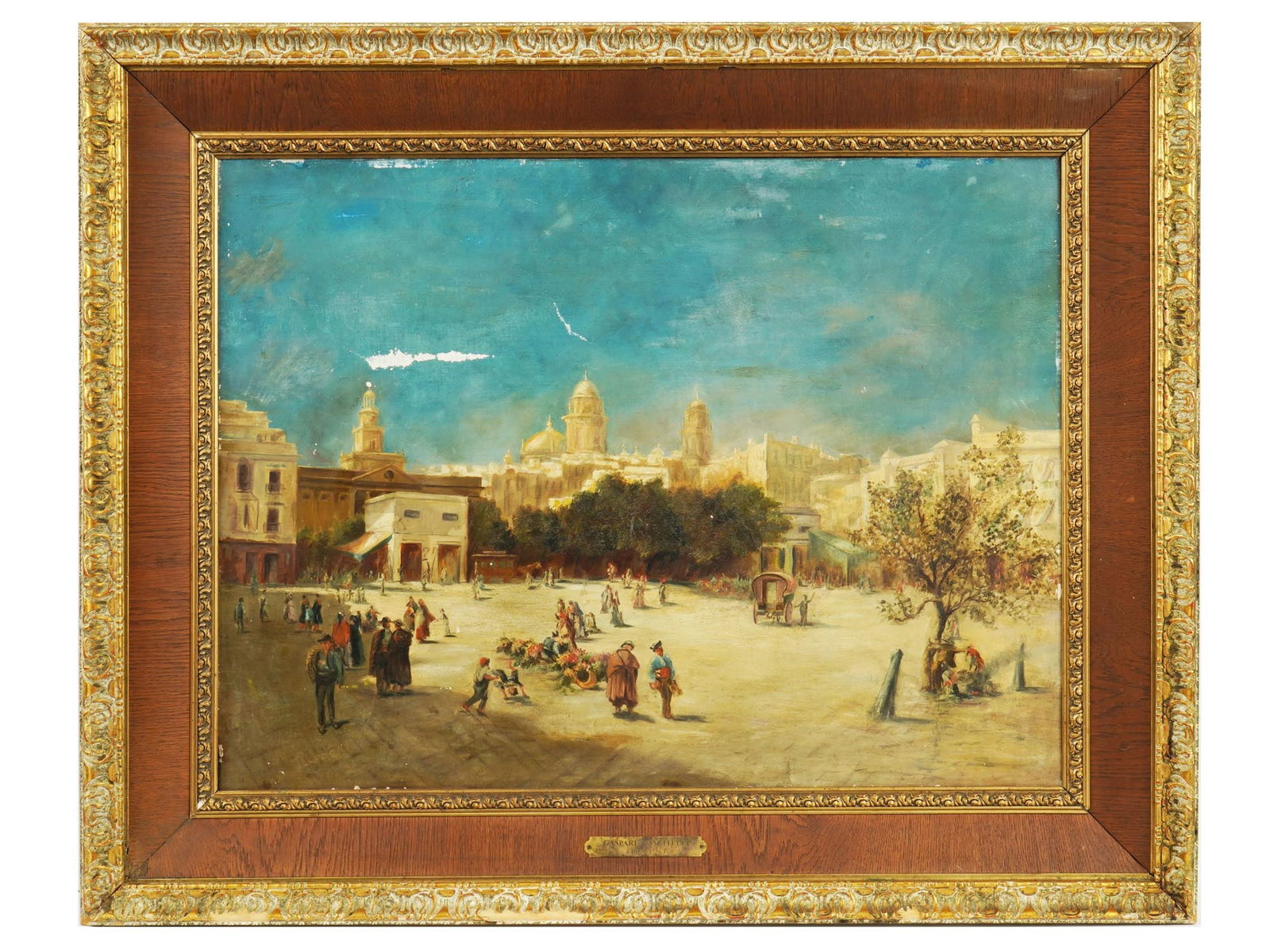 ATTR TO GASPAR VAN WITTEL ANTIQUE DUTCH OIL PAINTING (1 of 11)