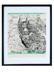 LTD POLISH LITHOGRAPH BY EDWARD DWURNIK WITH COA