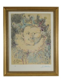 LTD SPANISH HARLEQUIN LITHOGRAPH BY PABLO PICASSO