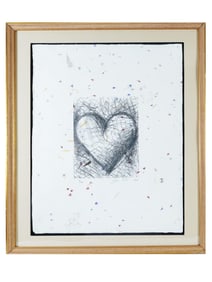 JIM DINE AMERICAN LIMITED EDITION DRYPOINT ENGRAVING