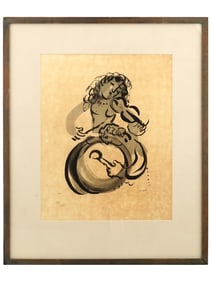 LTD FRENCH MUSIC COLOR LITHOGRAPH BY MARC CHAGALL