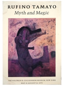GUGGENHEIM RUFINO TAMAYO POSTER MYTH AND MAGIC 1979