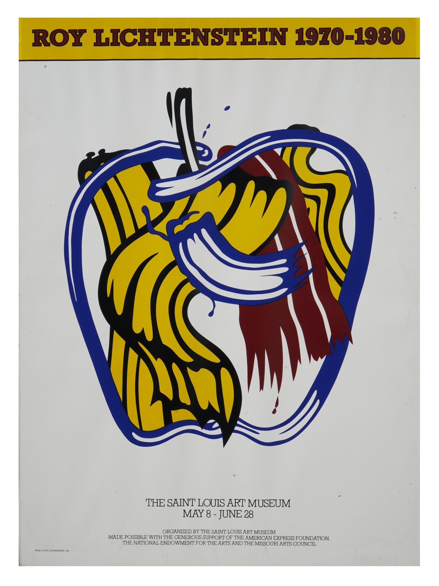 ROY LICHTENSTEIN 1981 SAINT LOUIS EXHIBITION POSTER (1 of 6)