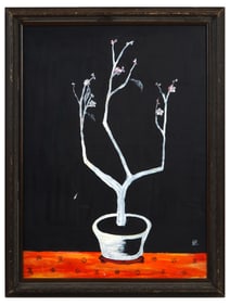 SANYU CHANG YU MANNER CHINESE STILL LIFE OIL PAINTING