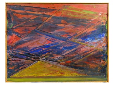 MODERN ABSTRACT EXPRESSIONIST MANNER ACRYLIC PAINTING