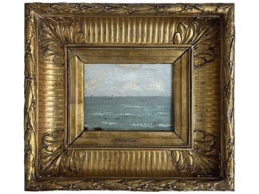 JAMES WHISTLER AMERICAN SEASCAPE OIL PAINTING