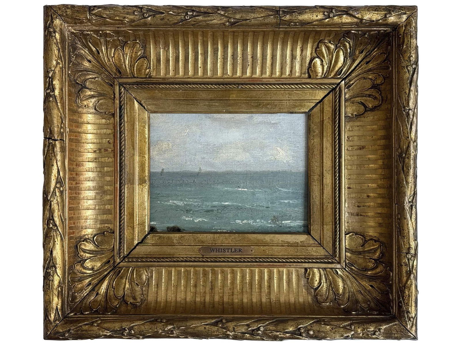 JAMES WHISTLER AMERICAN SEASCAPE OIL PAINTING (1 of 5)