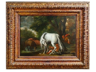 ANTIQUE DUTCH OLD MASTERS MANNER OIL PAINTING