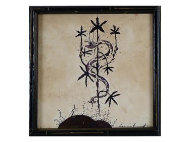 ATTR LEONORA CARRINGTON BRITISH WATERCOLOR PAINTING