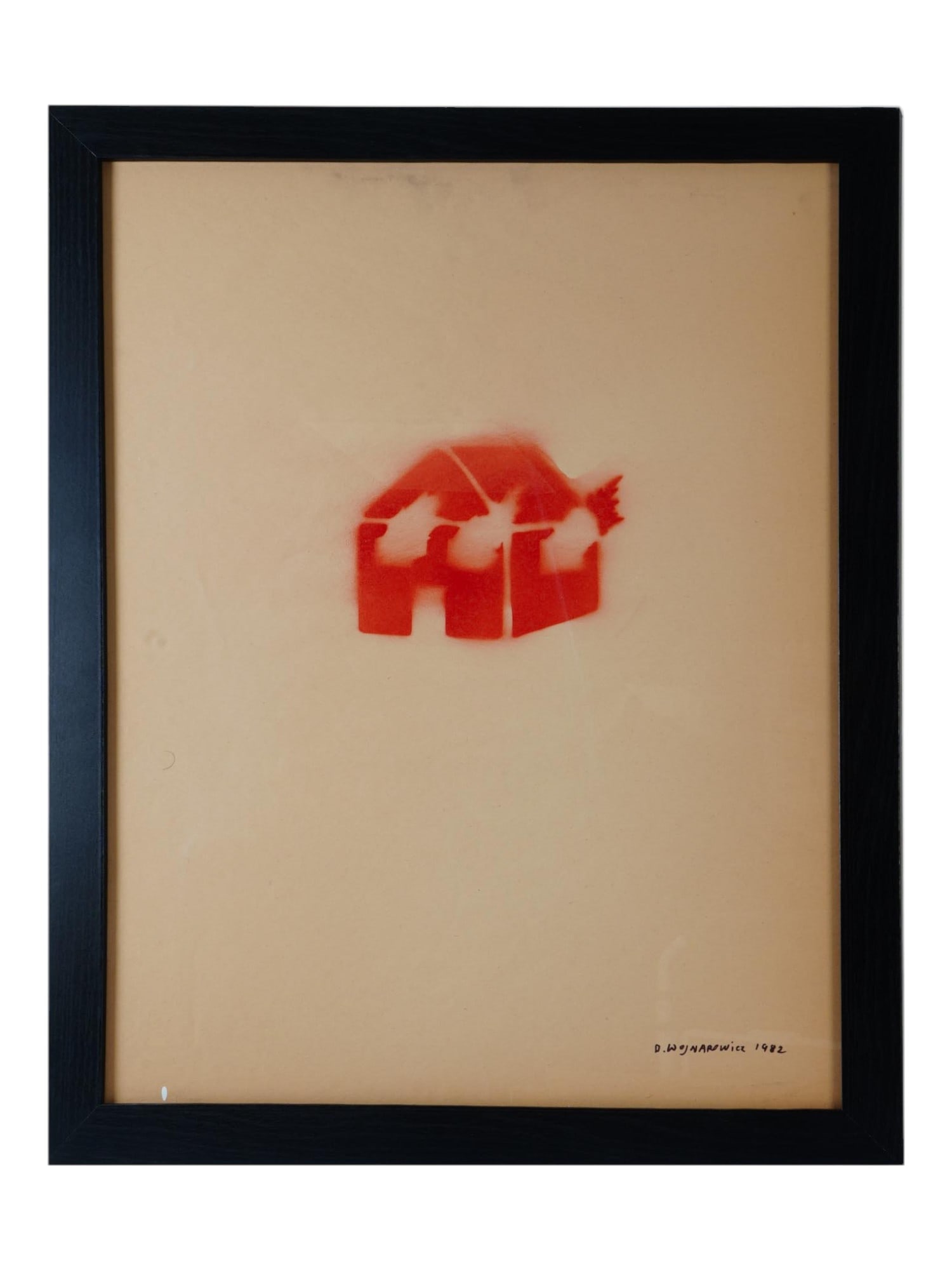 ATTR TO DAVID WOJNAROWICZ BURNING HOUSE ARTWORK (1 of 4)