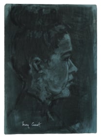 AFTER MARY CASSATT FEMALE PORTRAIT PASTEL PAINTING