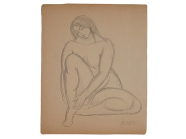 AFTER ANDRE LHOTE FRENCH GRAPHITE PAINTING