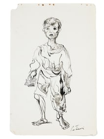 AFTER CANDIDO PORTINARI BRAZILIAN PAINTING PORTRAIT