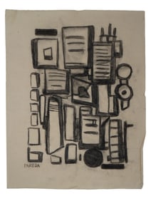 IN THE STYLE OF MIGUEL ANGEL PAREJA ABSTRACT PAINTING