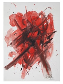 AFTER KAZUYA SAKAI ABSTRACT WATERCOLOR PAINTING