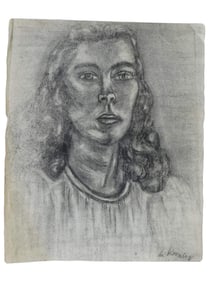 ATTR TO WILLEM DE KOONING MIXED MEDIA PAINTING ON PAPER