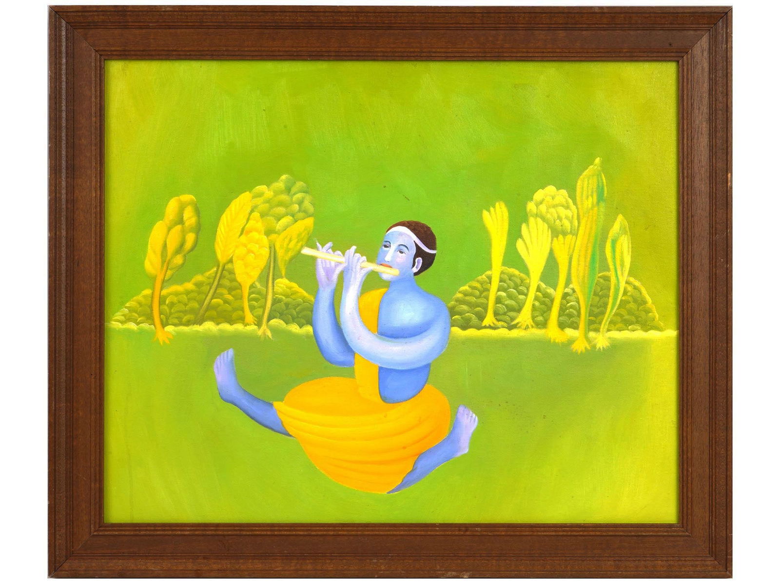 INDIAN PORTRAIT OIL PAINTING AFTER MANJIT BAWA (1 of 4)