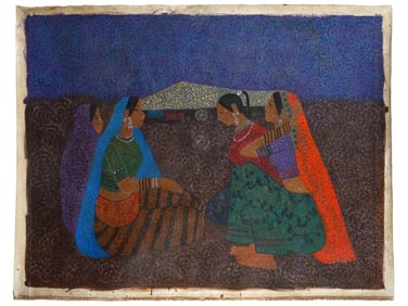 NARAYAN SHRIDHAR BENDRE MANNER INDIAN OIL PAINTING
