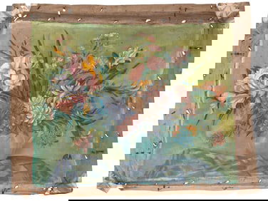 K H ARA MANNER MODERN INDIAN STILL LIFE OIL PAINTING