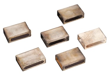 VINTAGE FRENCH CARTIER STERLING SILVER MATCHBOXES