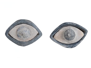 ANCIENT MESOPOTAMIA STONE AND SHELL EYES 3000BC