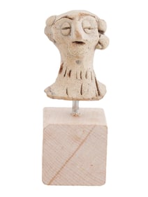 ANCIENT HITTITE TERRACOTTA BUST FIGURINE ASTARTE DEITY