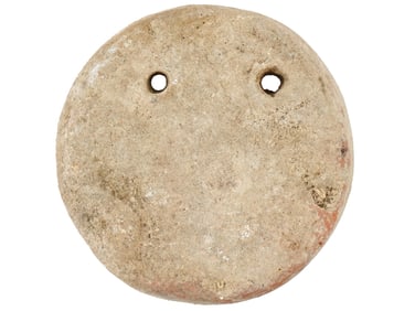 ANCIENT MESOPOTAMIAN CLAY EYE IDOL 2000 TO 1000 BC