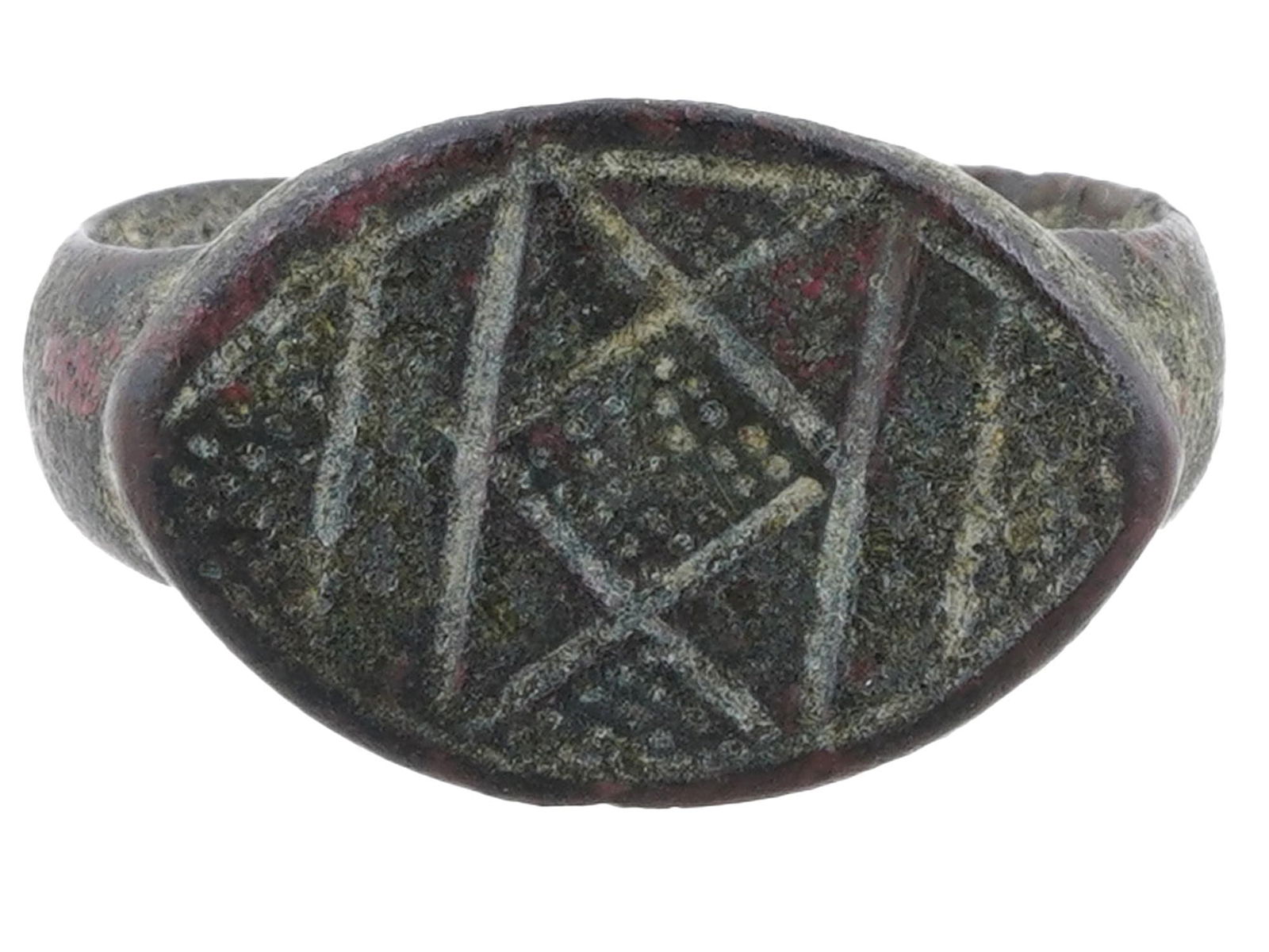 ANCIENT ROMAN EGYPTIAN BRONZE SIGNET RING (1 of 4)