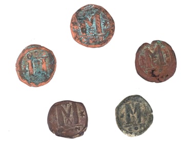 ANCIENT BYZANTINE EASTERN ROMAN EMPIRE NUMMI COINS