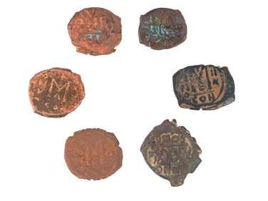 ANCIENT BYZANTINE EASTERN ROMAN EMPIRE NUMMI COINS