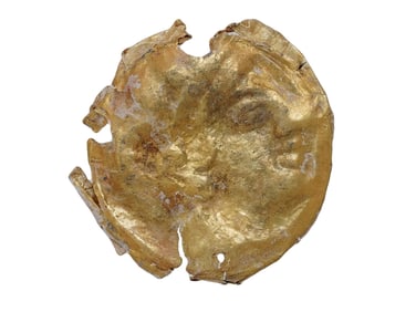 450 TO 350 BC ANCIENT GREEK GOLD PLAQUE OF ATHENA