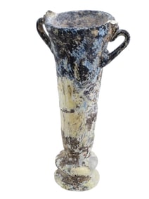ANCIENT ROMAN GLASS PERFUME BOTTLE 2ND CENTURY AD
