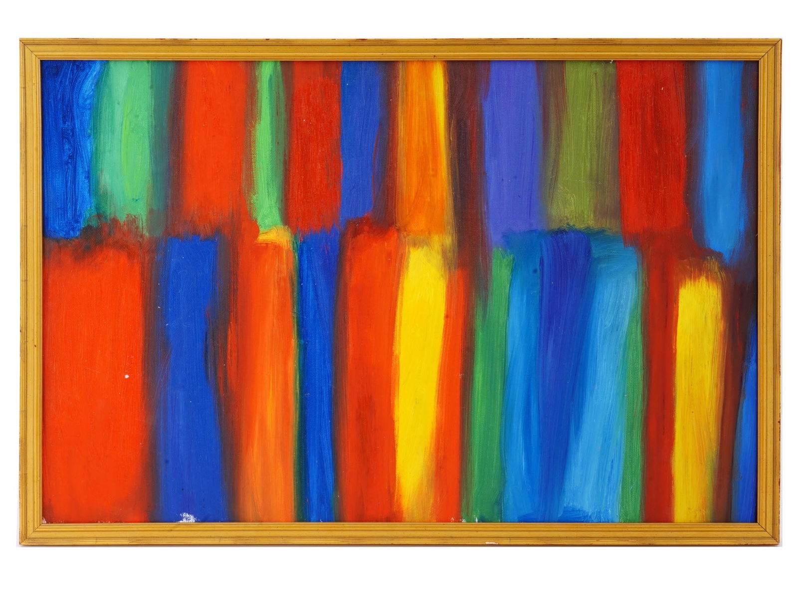 ATTR TO JERRY ZENIUK ABSTRACT GERMAN OIL PAINTING (1 of 4)