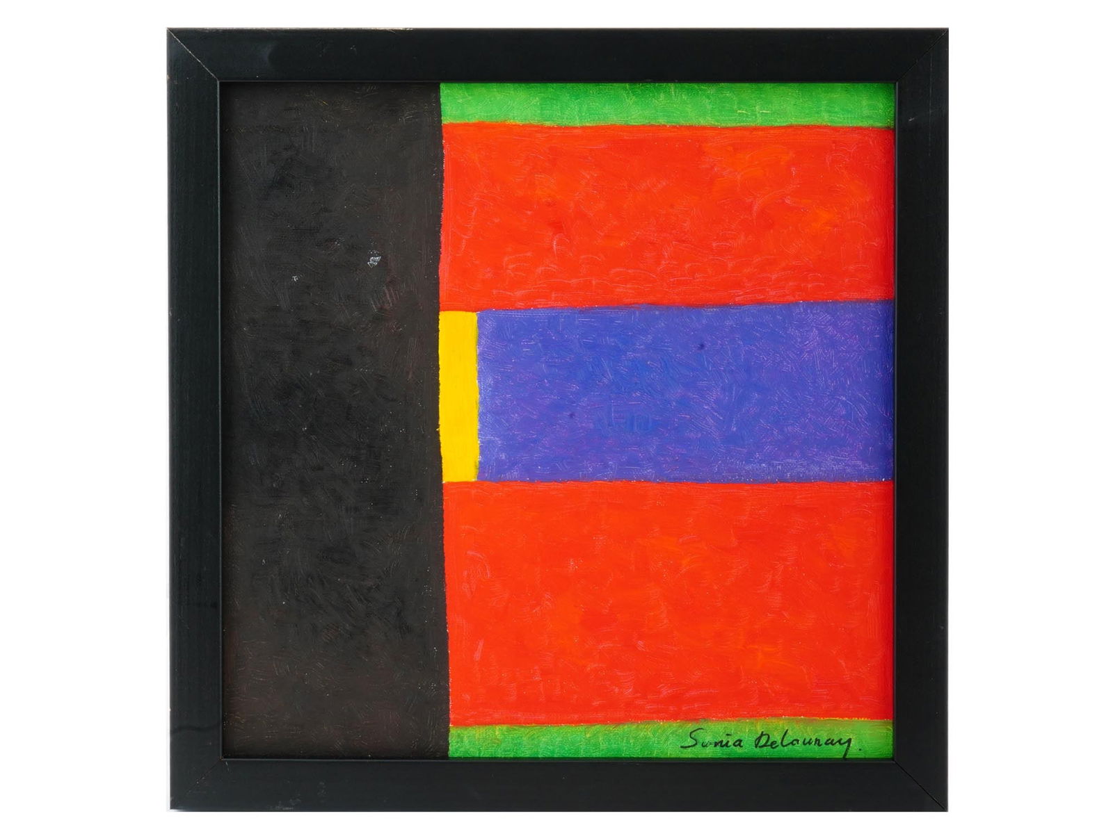 FRENCH OIL PAINTING IN THE MANNER OF SONIA DELAUNAY (1 of 4)