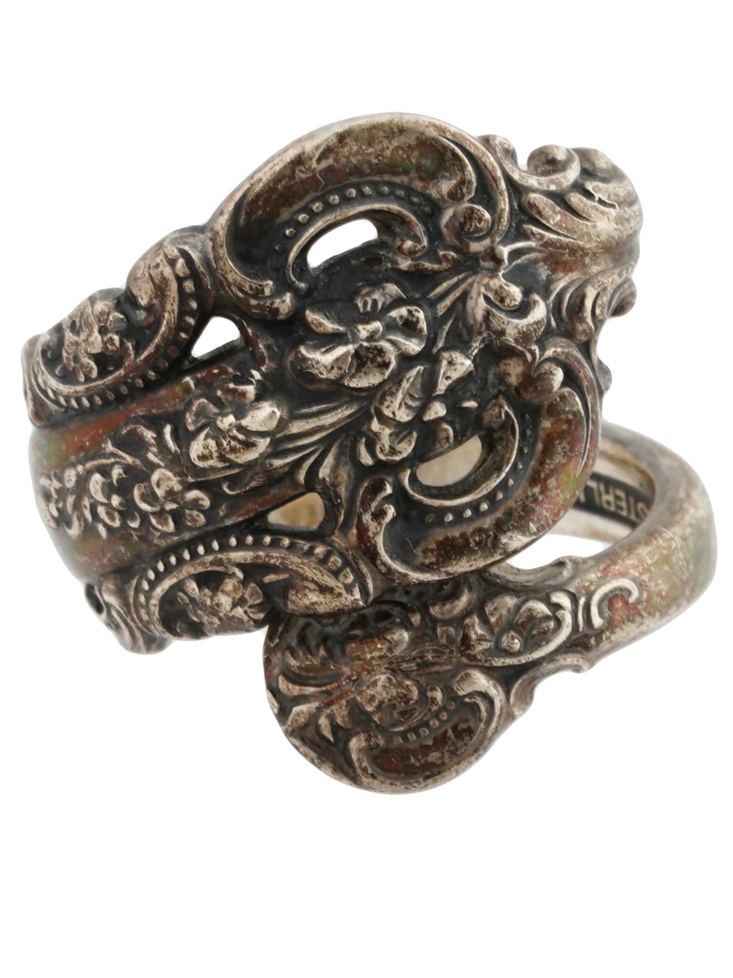 WALLACE 925 STERLING SILVER SPOON WRAP RING (1 of 7)