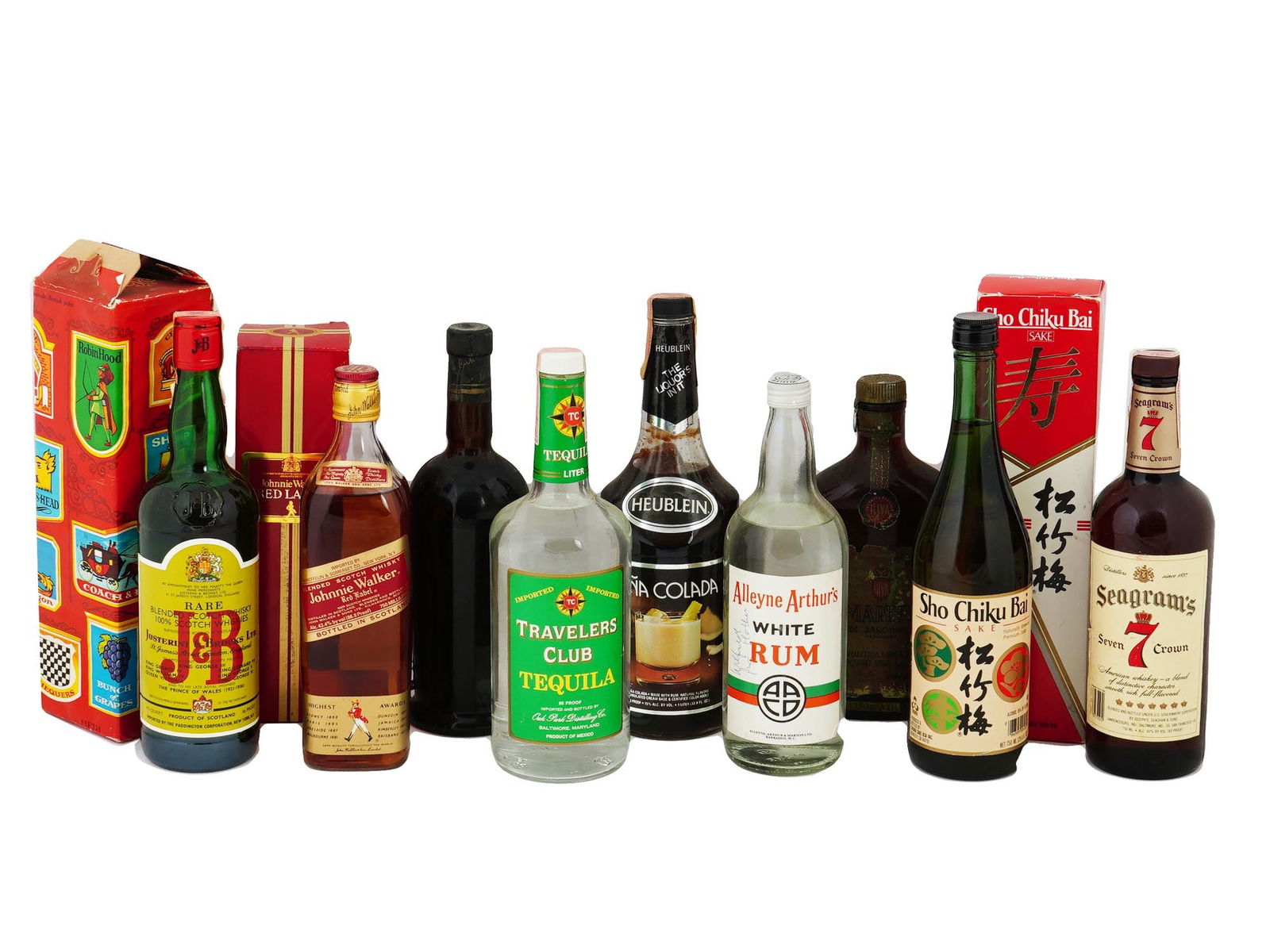 VTG BOTTLES OF ALCOHOLIC DRINKS FROM RENOWNED BRANDS (1 of 8)
