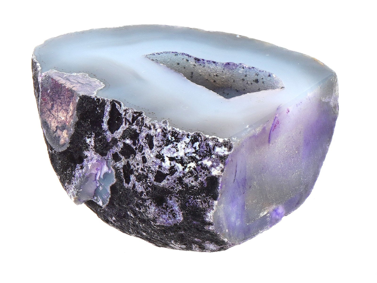 AMETHYST GEODE CRYSTAL QUARTZ CLUSTER SPECIMEN (1 of 6)